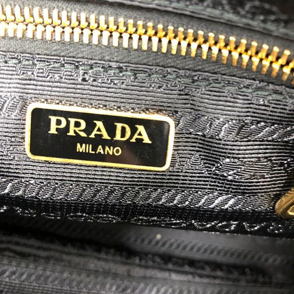 Prada Leather Shoulder Bag Black - Picture 9 of 9